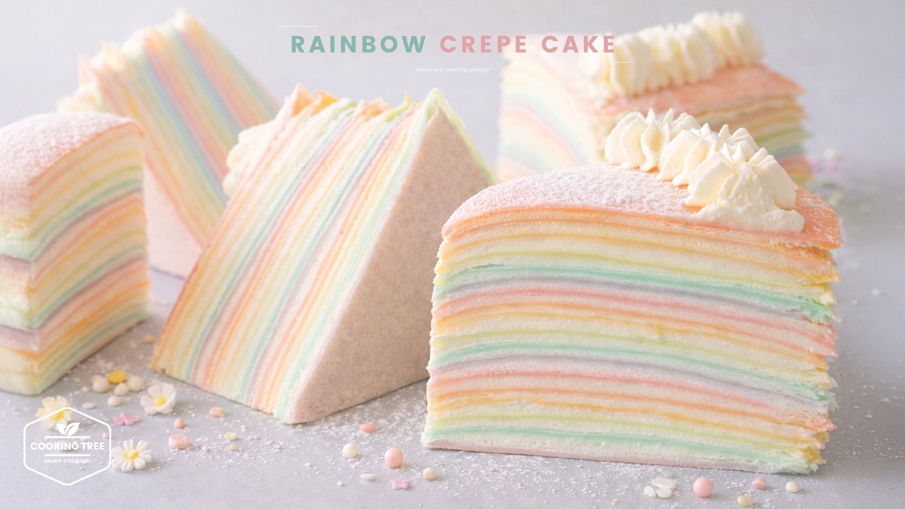Рецепт торта пастельного Rainbow Craf