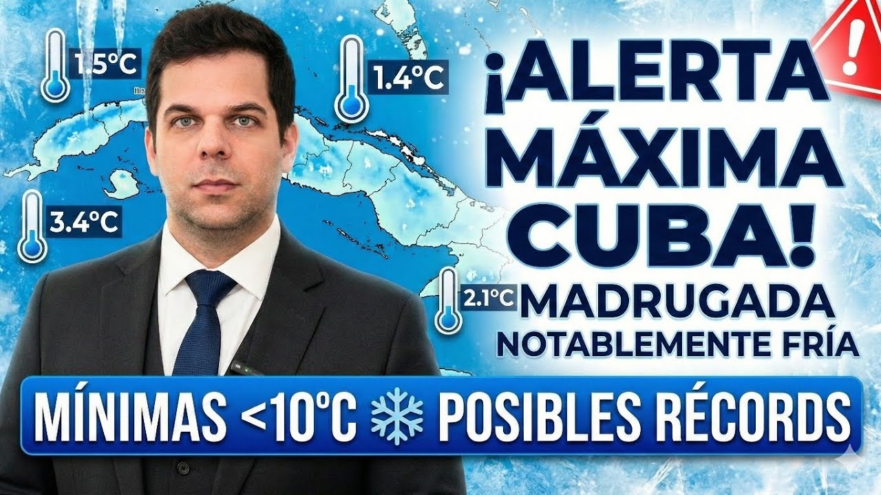 ​¿La Noche Más fría del Año? ❄️ Cuba en Alerta por un FRÍO NOTABLE (Posibles Récords)