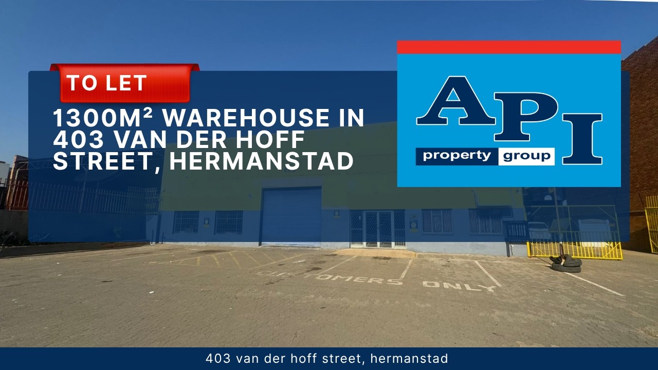 1300m&sup2; Warehouse To Let Hermanstad
