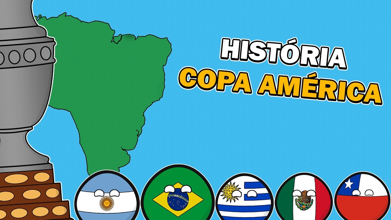 🏆HISTÓRIA do TORNEIO mais ANTIGO de SELEÇÕES (Copa América) 🌎 - Animação