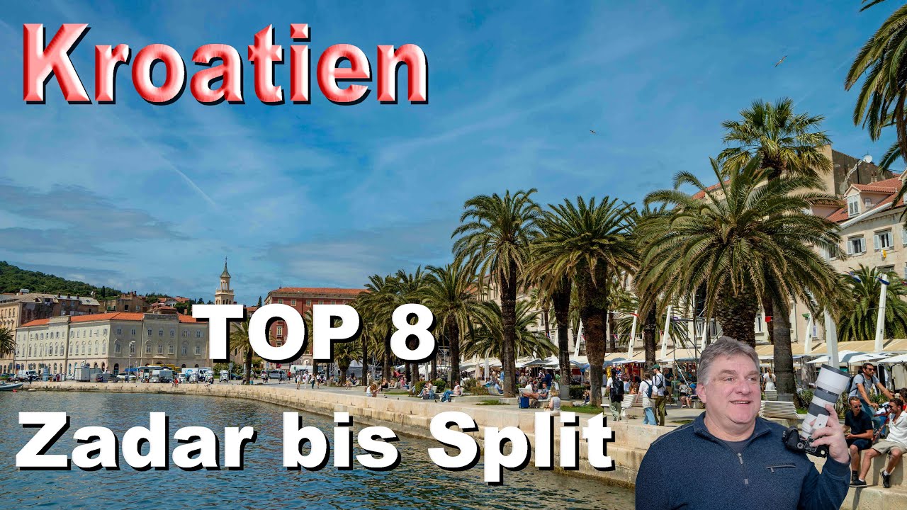 ZADAR NACH SPLIT I 8 interessante Orte an der Küste entlang I Reise Doku