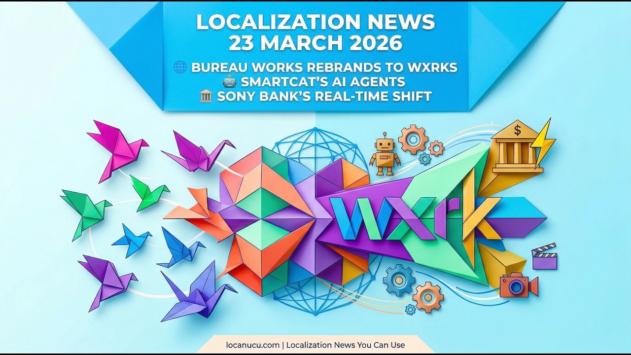 Localization News 23/03/2026: The Birth of wxrks, Sony Bank vs. Static Sites, AR Glasses