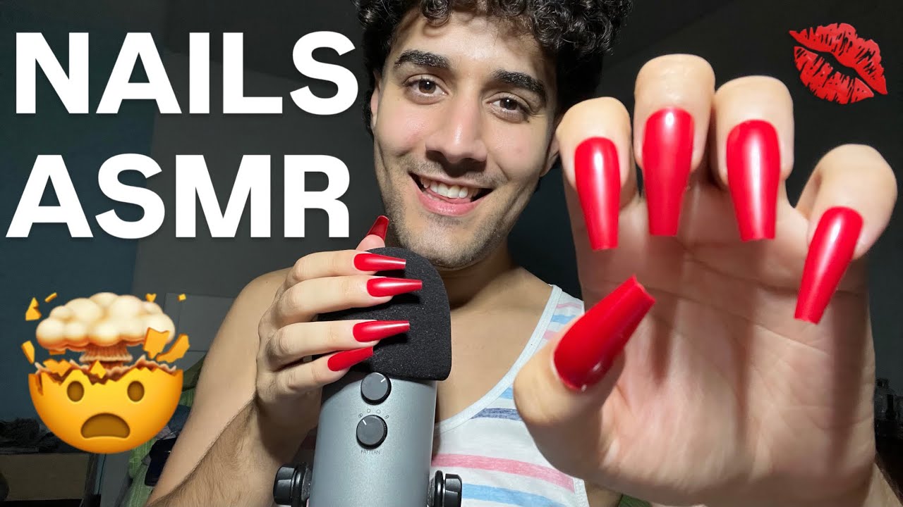 🤯 FAST ASMR NAILS 🤯 || mic scratching || mouth sounds || tapping…