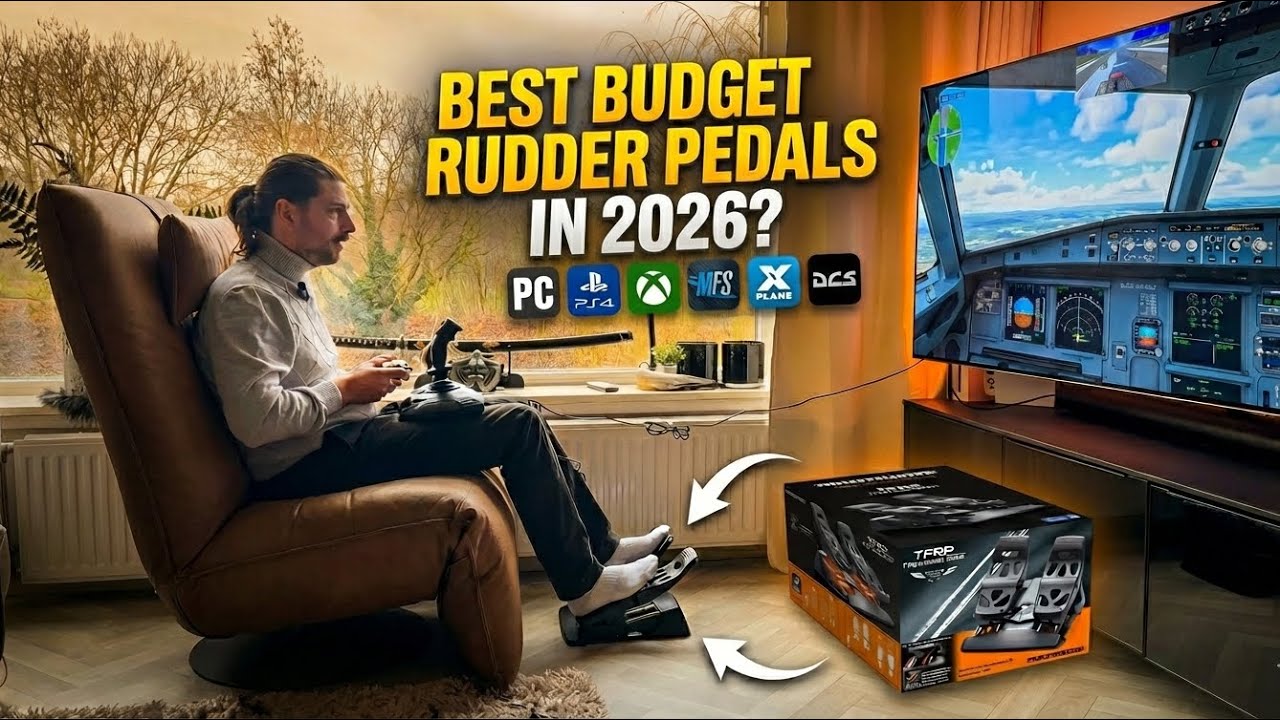 Can Budget Rudder Pedals Feel THIS Real? | T.Flight Unboxing & Test