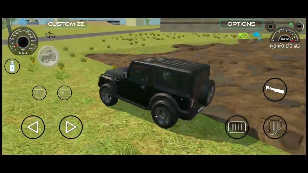 Black Thar 4x4 Off Roading 😃