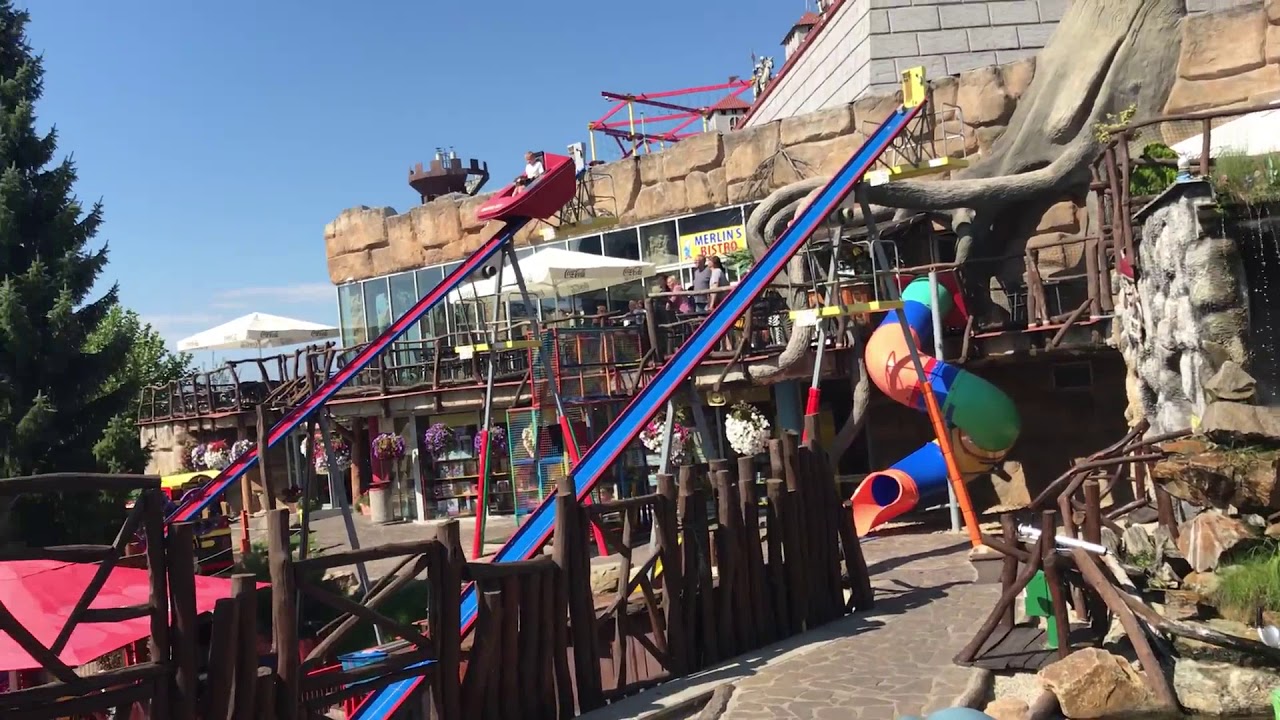 Парк развлечений Merlins Kinderwelt - Excalibur city. Завтрак  в отеле Benica.