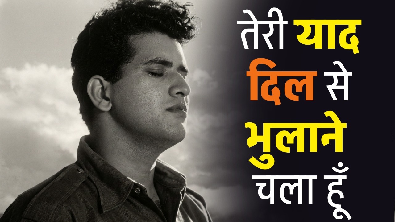 Teri Yad Dil Se Bhulane Chala Hu | Mukesh | Hariyali Aur Rasta 1962 | Manoj K | Old Hindi Sad Song