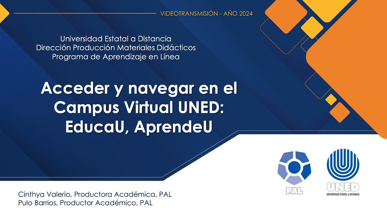 Acceder y navegar en el Campus Virtual UNED: EducaU, AprendeU