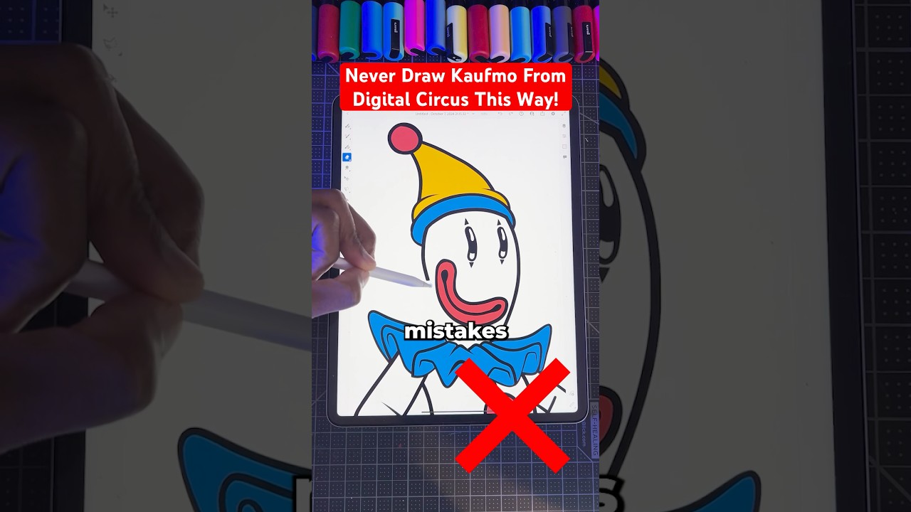 Never Draw Kaufmo THIS Way! 😡 Digital Circus #art #shorts #digitalcircus