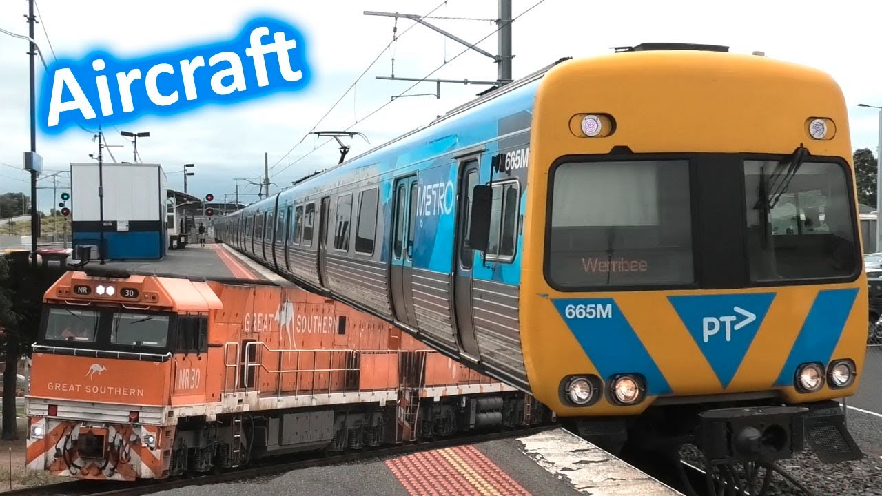 Trains at Aircraft (ft the Great Southern) - Metro Trains Melbourne