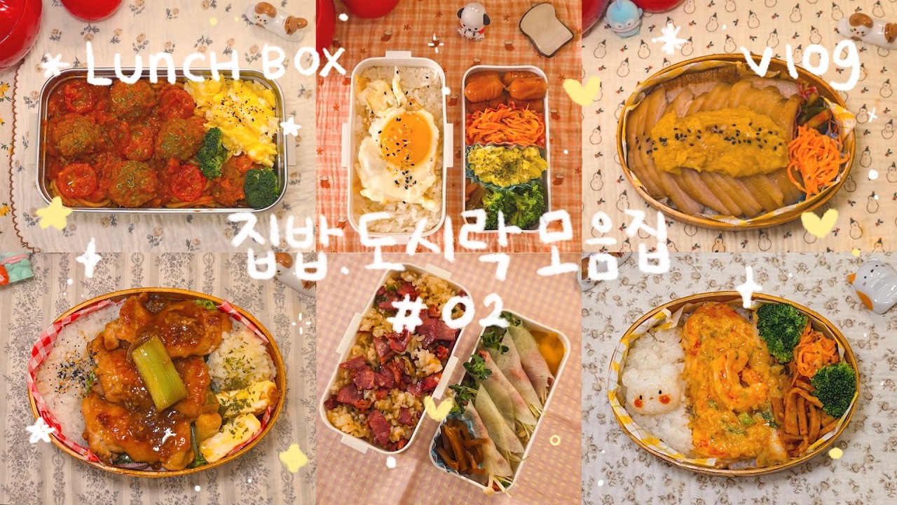 집밥 도시락 모음집 02 | 평범하지만 맛있는 메뉴 가득 ( ⁼̴̀ .̫ ⁼̴́ )✧ 새댁이 만드는 남편 도시락👩‍🍳🍳