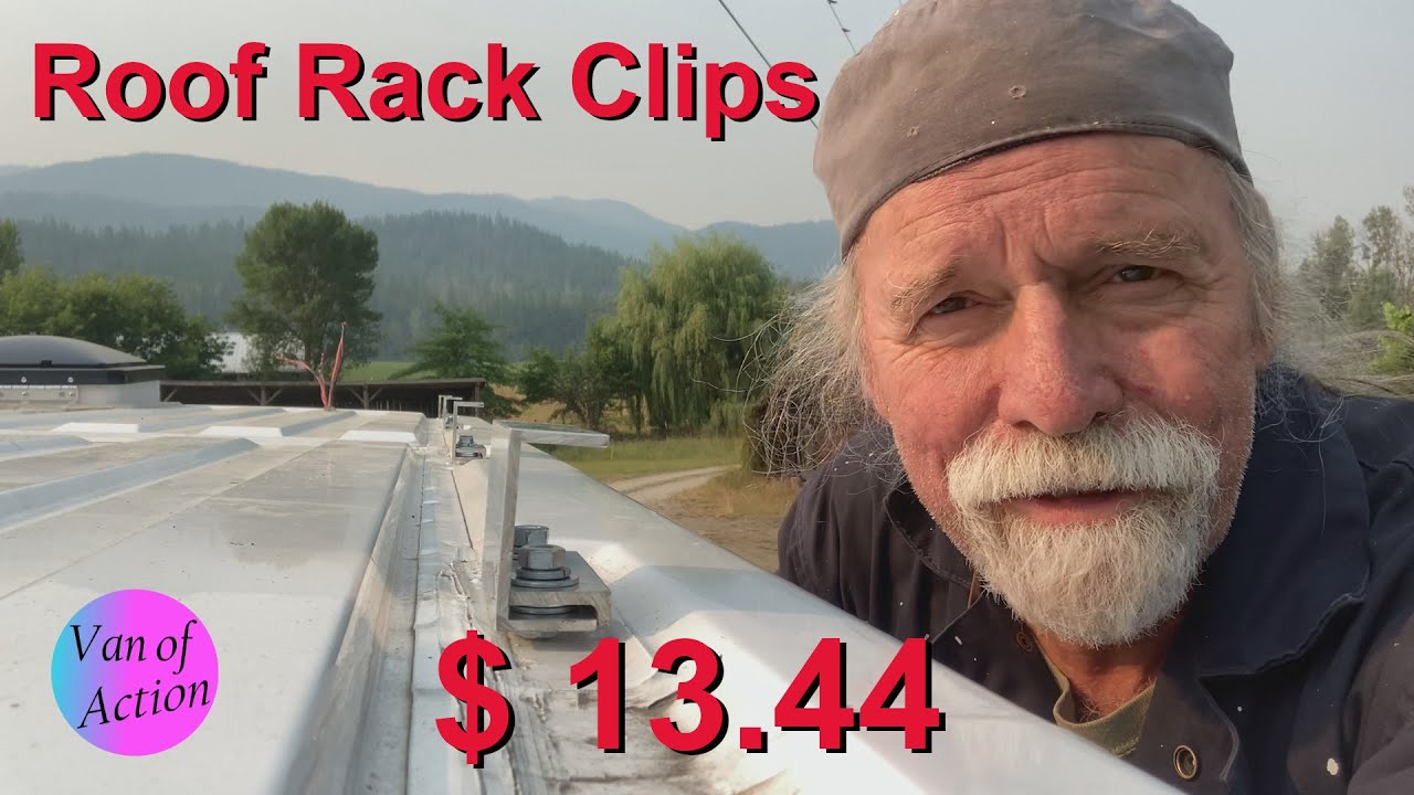 How To Make D.I.Y.  Promaster Roof Rack Clips - solar panel roof rack van conversion  - Van Life