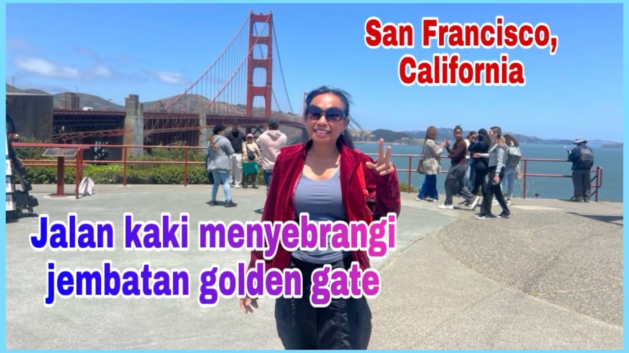 WALKING ACROSS THE GOLDEN GATE BRIDGE