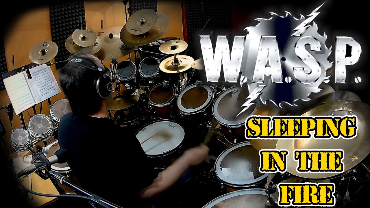 DRUM COVER ! WASP - Sleeping in the fire (drum cover by stamatis kekes)