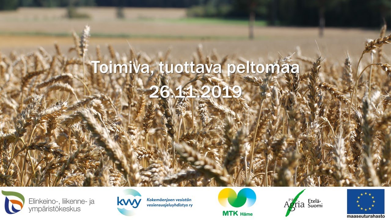 Toimiva, tuottava peltomaa