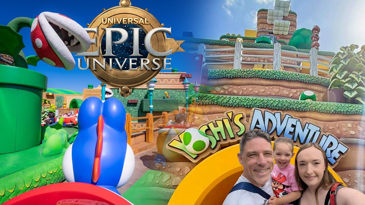 Yoshi's Adventure Full Ride - Super Nintendo World for Kids!