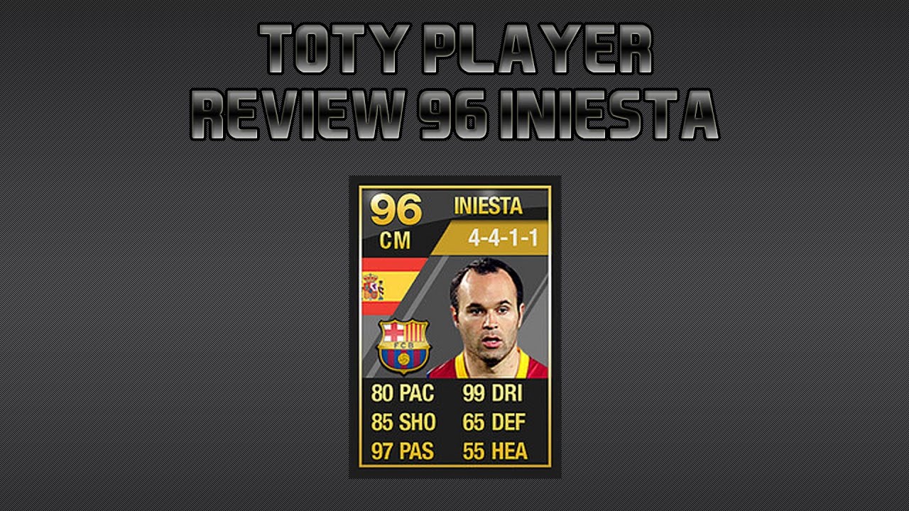 Fifa 12 -  TOTY 96 Iniesta - Player Review