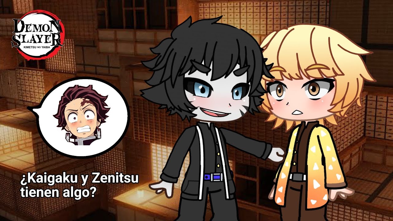 Kaigaku hace sonrojar a Zenitsu en el castillo infinito [Demon Slayer/Kny] [yaoi] - Versión Gacha