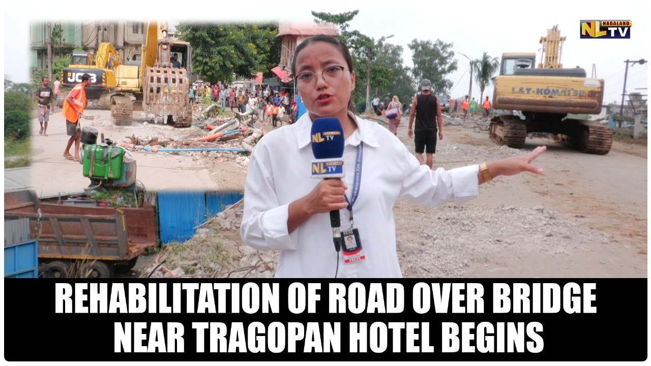 REHABILITATION OF ROAD OVER BRIDGE NEAR TRAGOPAN HOTEL BEGINS