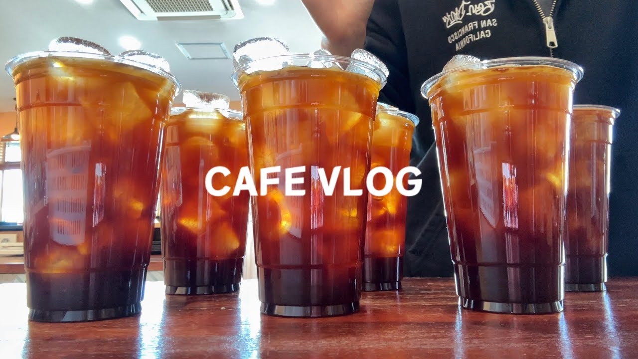 CAFE VLOG | 추울수록 더 땡기는 아이스 아메리카농 🥶❄️ | 개인 카페 브이로그 | 시골 카페 | cafe vlog | 음료 제조 영상 | 카페 브이로그 | ASMR | 
