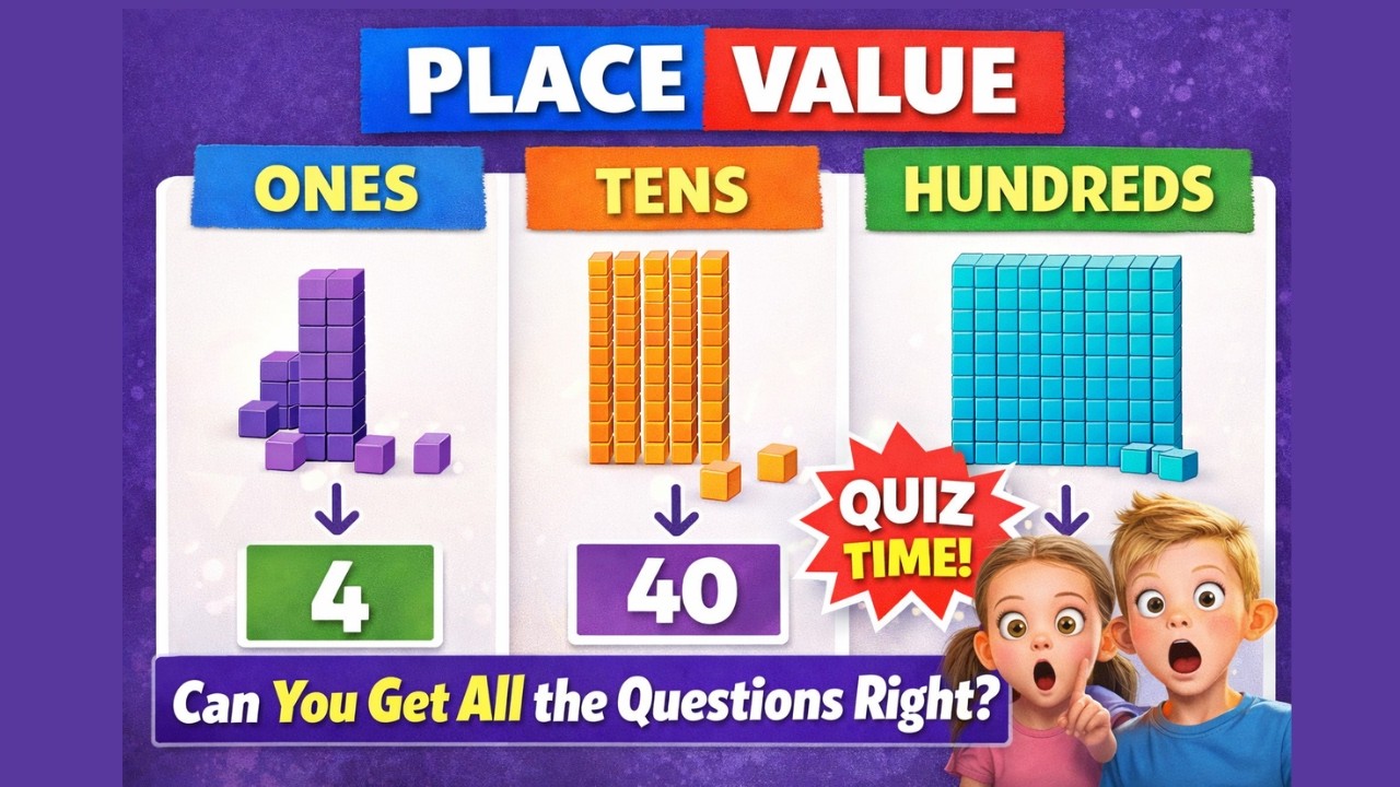 Place Value for Kids | Ones, Tens & Hundreds Explained for Juniors #placevalue #mathforkids#youtube
