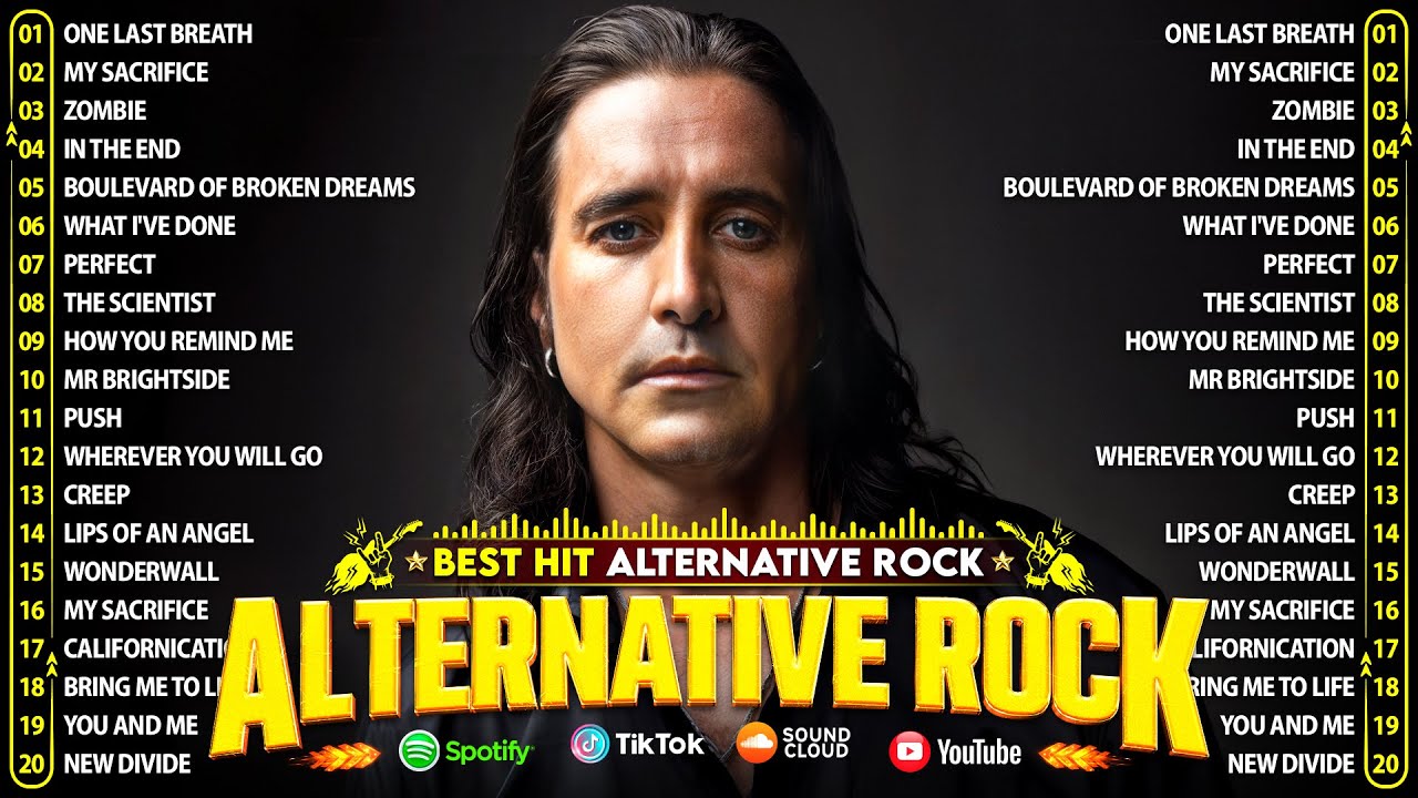 Creed, Linkin Park, Metallica, Nickelback, Green Day, Coldplay💕Alternative Rock Greatest Hits 2000's