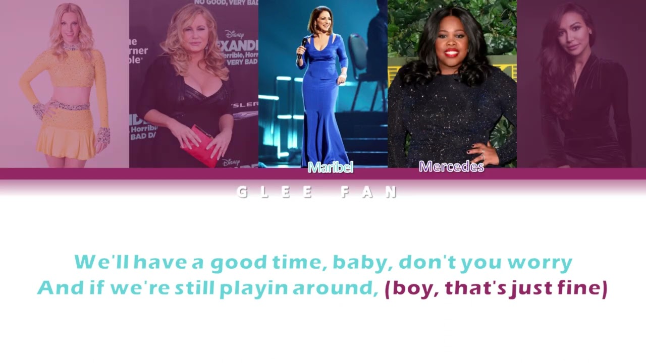Glee I'm So Excited Color Coded Lyrics