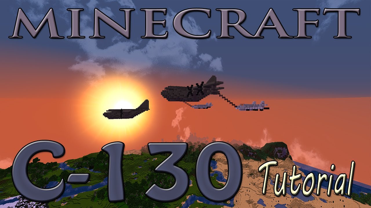 MINECRAFT / HYTALE: Учебное пособие по самолету C-130 (малая и большая версии)