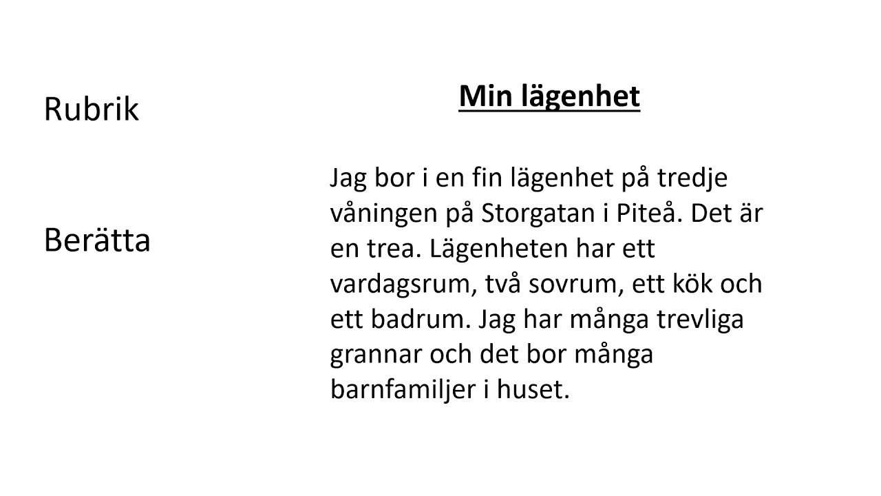Ber&auml;ttande text