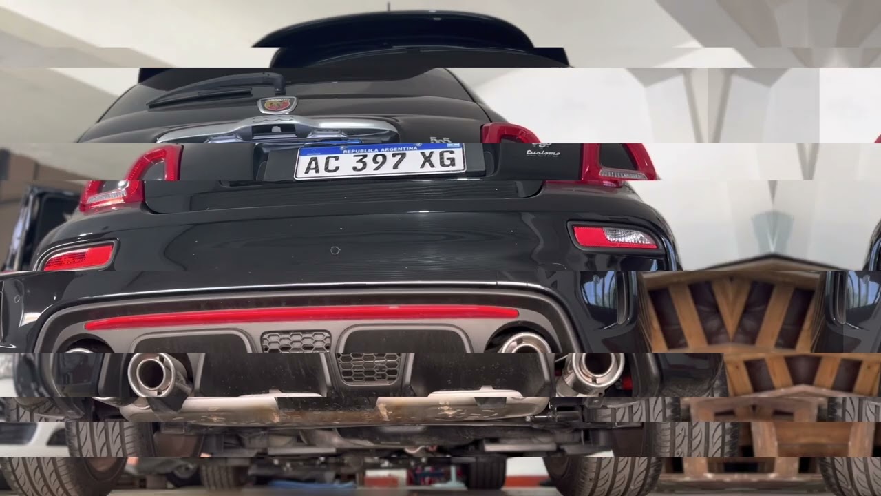 Fiat 500 Abarth 595 Turismo Standard VS Akrapovic Exhaust sound