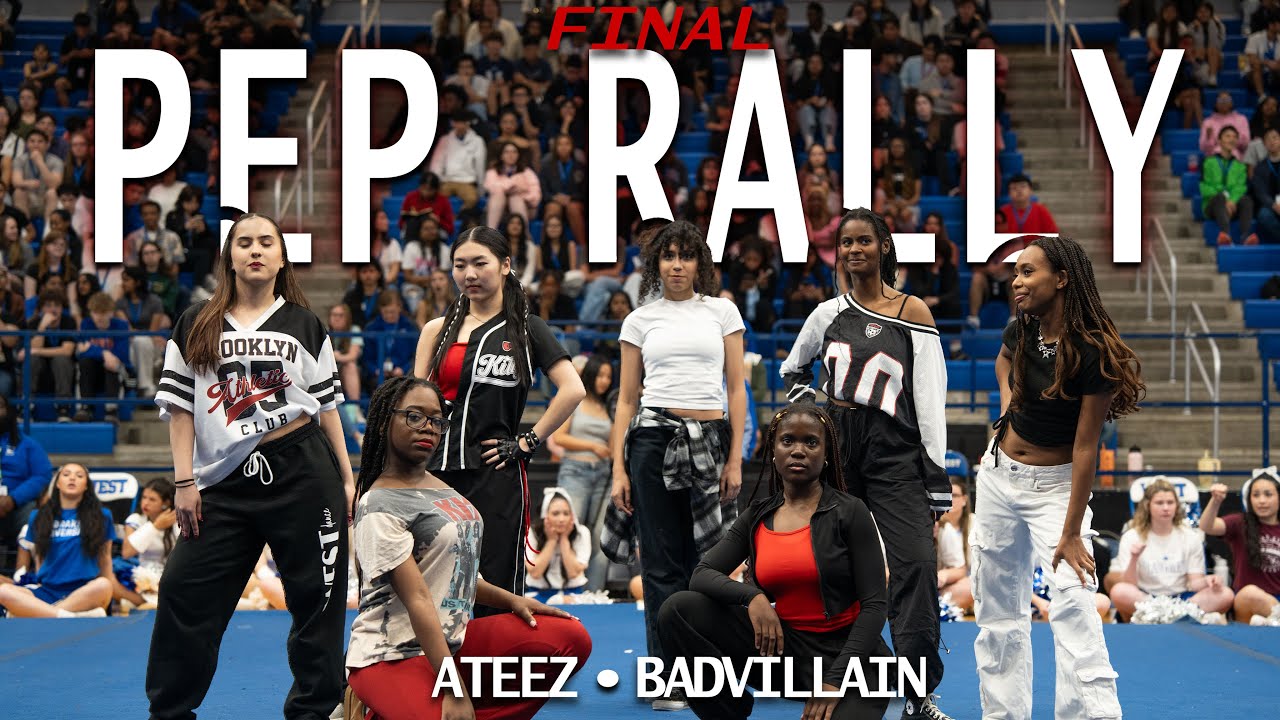 K-POP SPRING PEP RALLY PERFORMANCE 2025 (BADVILLAIN “+82” & ATEEZ “Guerilla”)| PWSH K-Krew