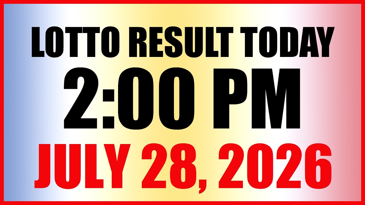 Lotto Result Today 2pm Draw July 28, 2026 Swertres Ez2 PCSO