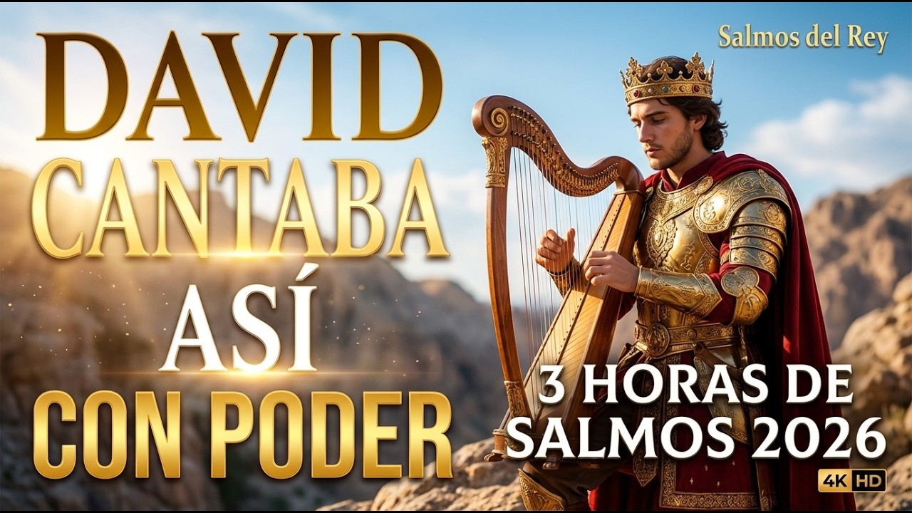 3 HORAS DE SALMOS 2026 | SANIDAD Y RESTAURACIÓN CON EL PODER DE DAVID #salmos #músicahebrea