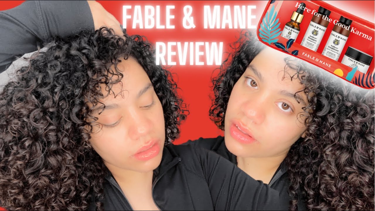NEW PRODUCT REVIEW | TRYING OUT FABLE AND MANE PRODUCTS FOR THE FIRST TIME | Daretobecurly