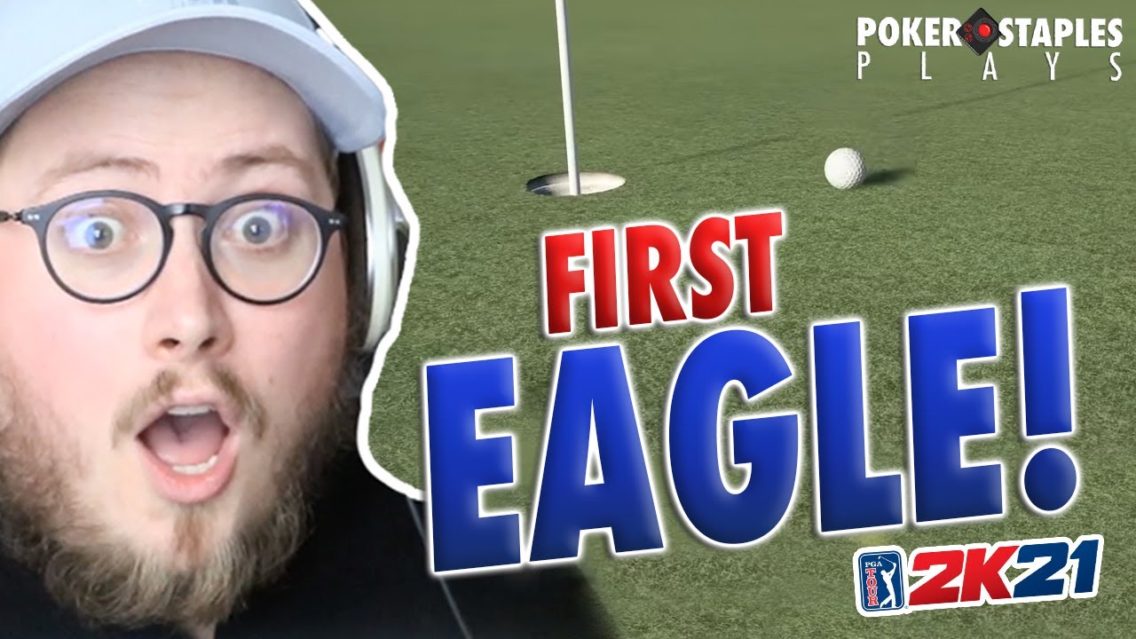 MY FIRST EAGLE ON TOUR | PGA 2K21 | PokerStaplesPlays