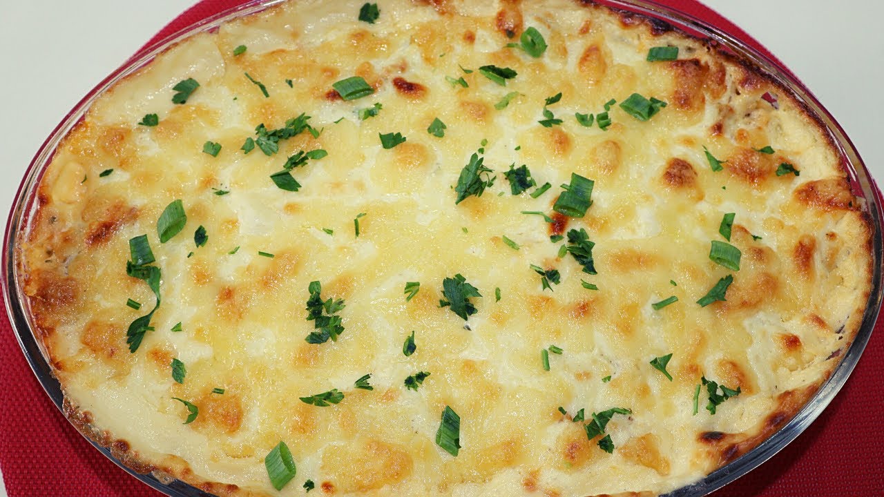 ESCONDIDINHO DE BACALHAU GRATINADO NO FORNO.O MELHOR ESCONDIDINHO QUE JÁ COMI!