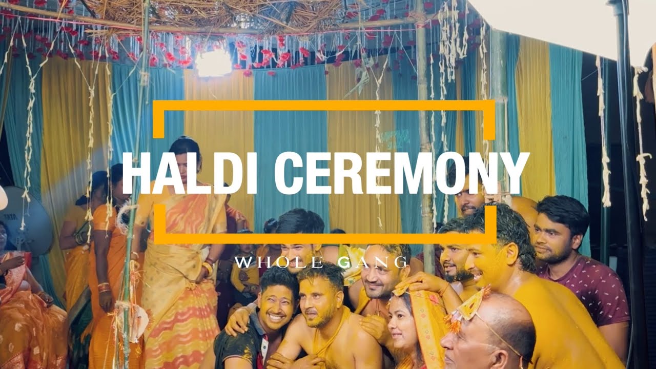 Haldi Function with Whole Family 💛 Pure Desi Celebration