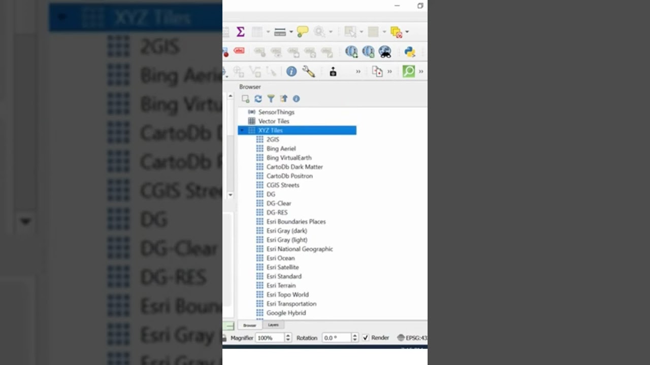 Adding many basemaps inside QGIS using Python script in 1 minute #qgis #maps #basemaps #python #gis