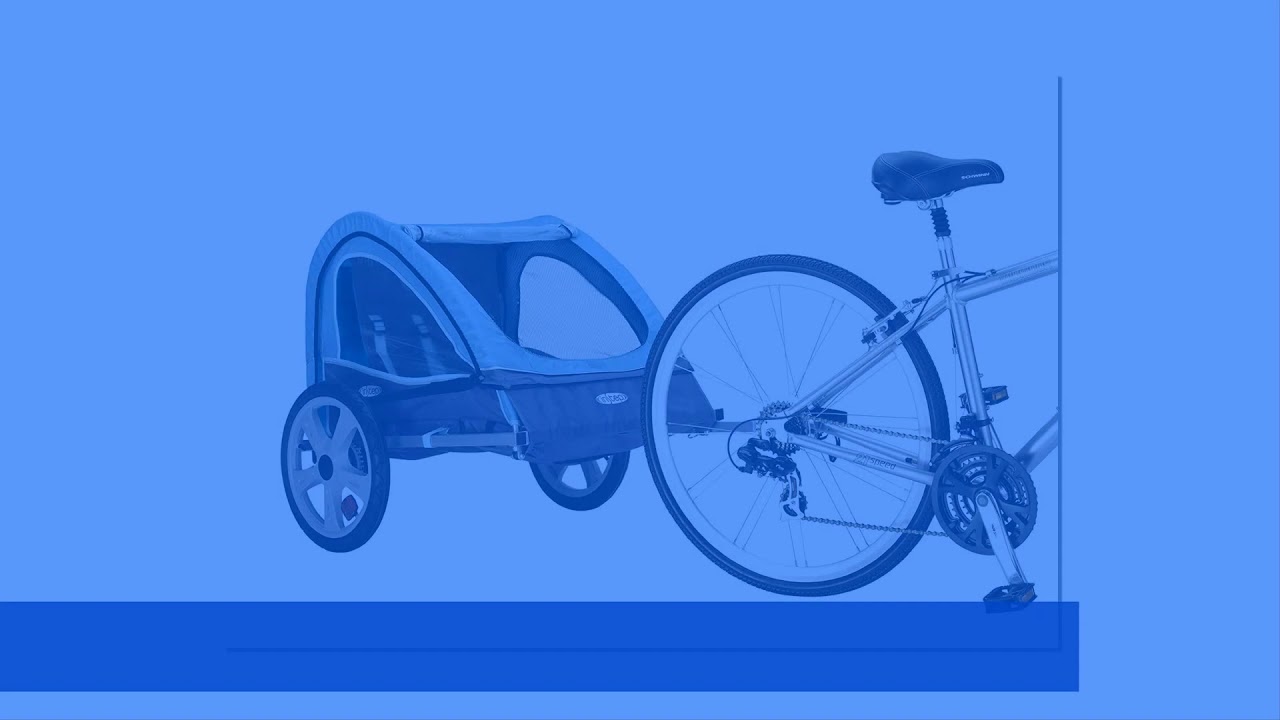 InStep Single Seat and Double Seat Foldable Tow Behind Bike Trailers