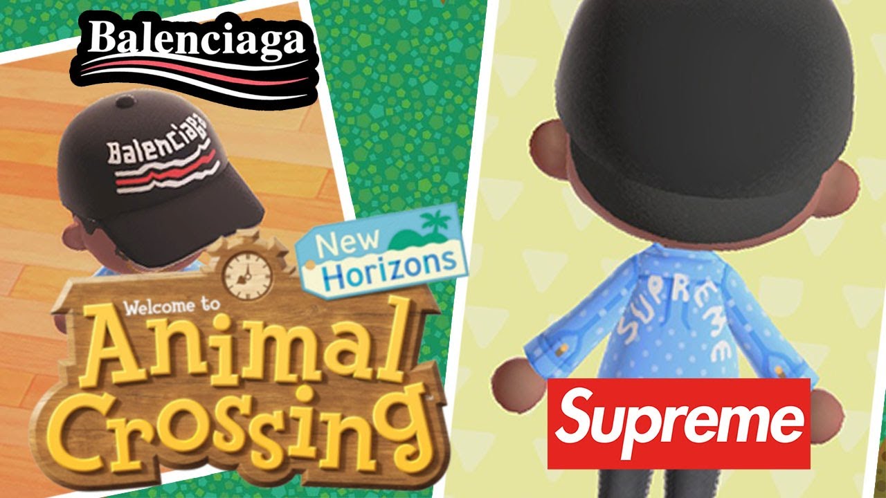 Balenciaga, Supreme Finds (QR Shopping) Animal Crossing New Horizons