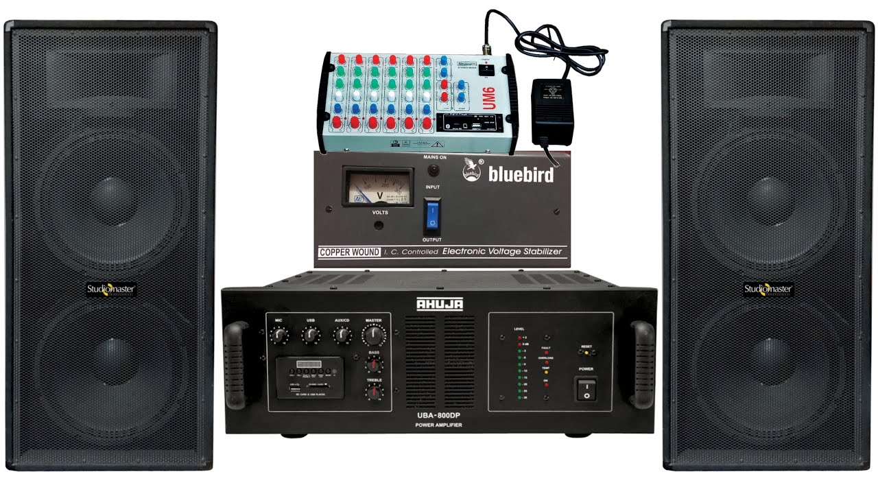 Mini Dj Setup For Home Party | School With Mic Amplifier Ahuja Dj Setup | Ahuja Mini Dj Setup Price