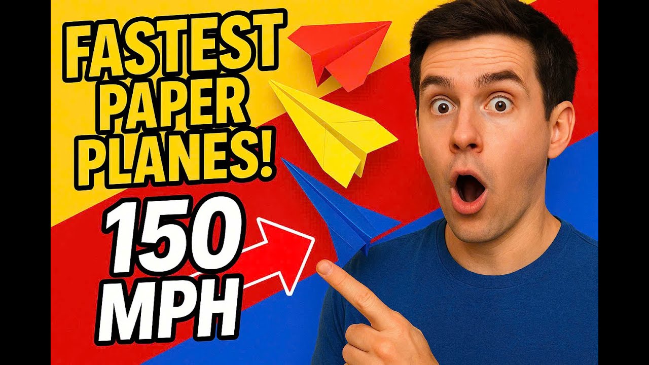 How to Fold the Farthest Flying Paper Airplane – Flies Over 30 Meters!”