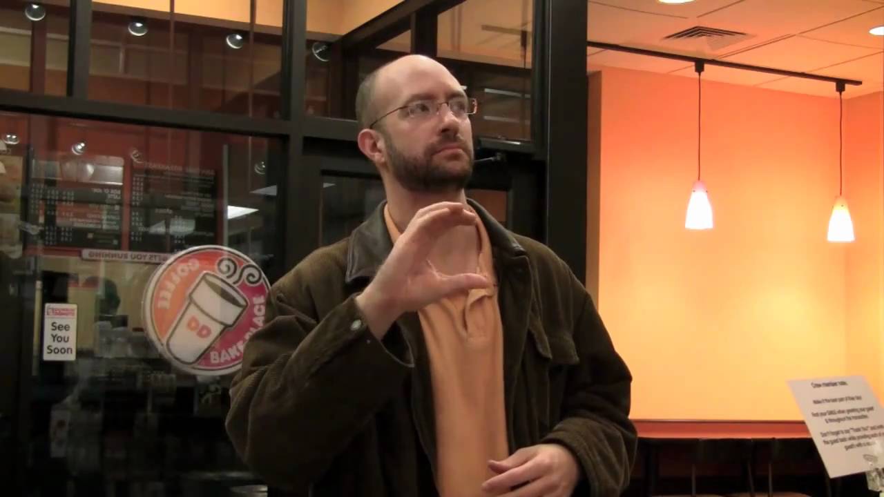 A Deaf Guy at Dunkin' Donuts