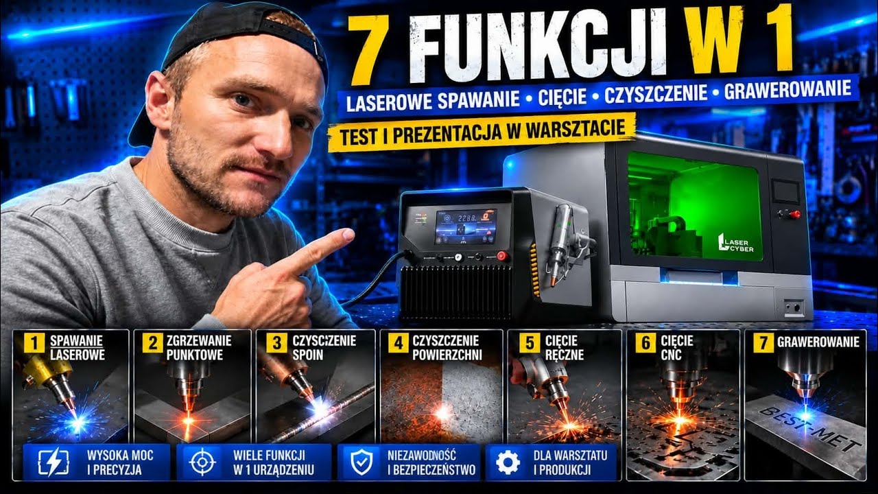 JEDEN SPRZĘT TYLE MOŻLIWOŚCI LASERCYBER L1 PRO I C1 INTERLINKED CNC