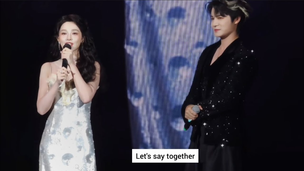 #Pengxiaoran and #Zhengyecheng on stage and sang together for Zhengyecheng's Birthday 🎂 