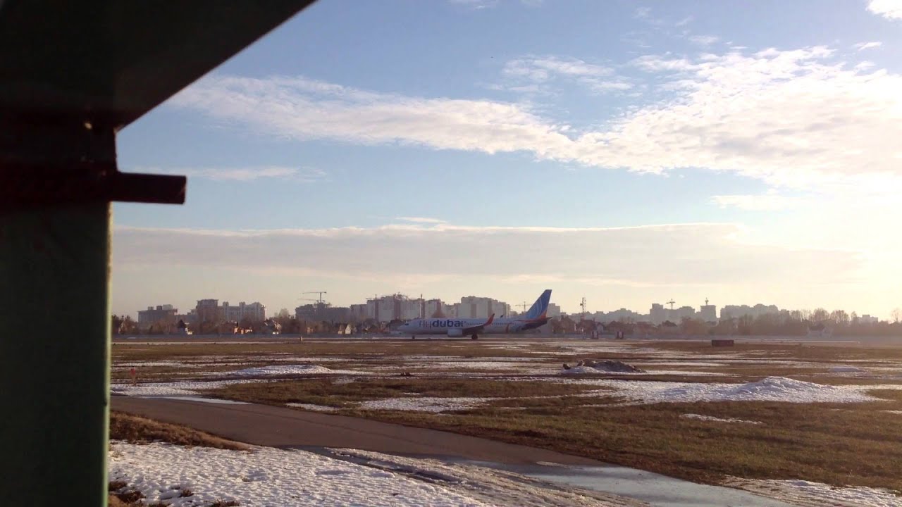 Взлет Boeing 737. Киев, Жуляны
