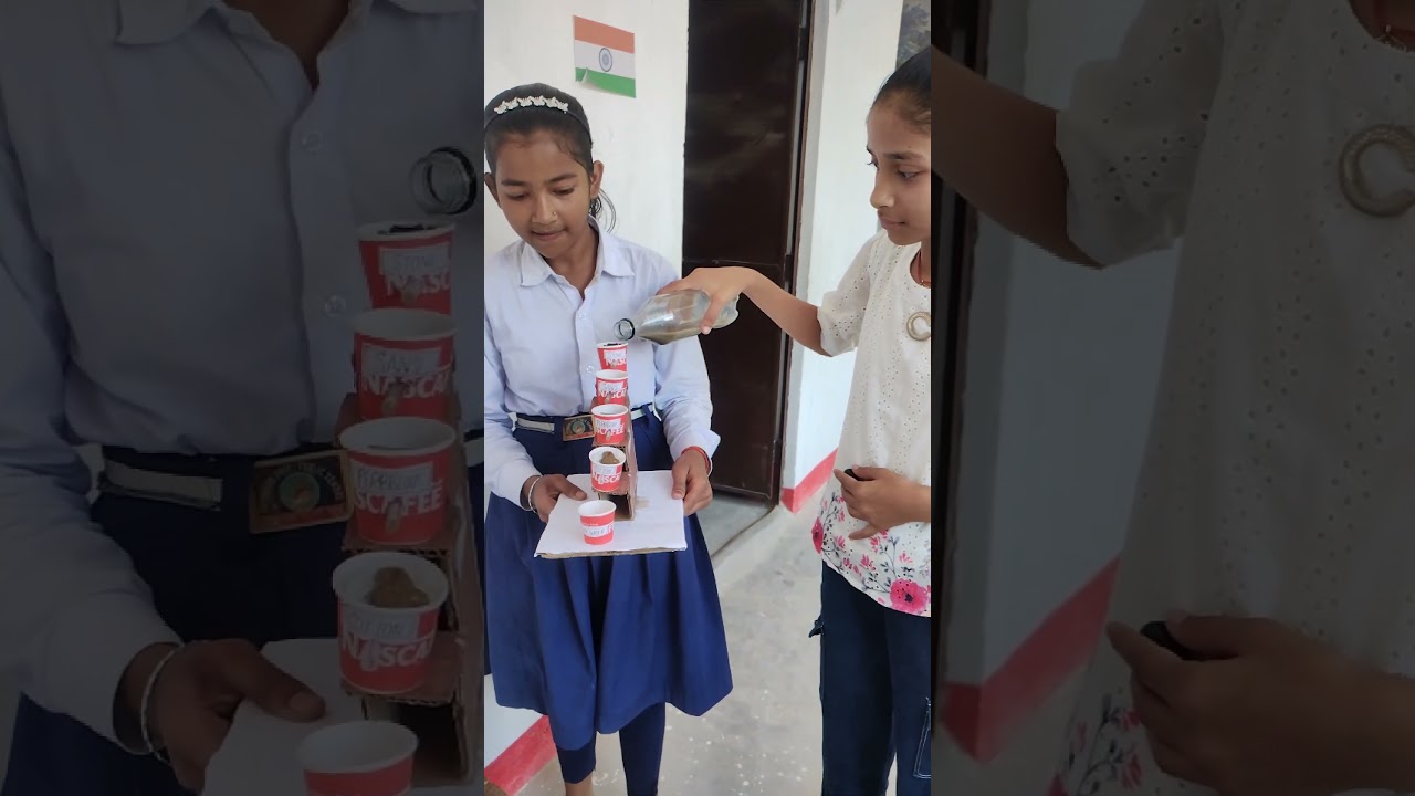 water purifier #school #tranding #project #tranding #science #water #filter #learning#schoollife