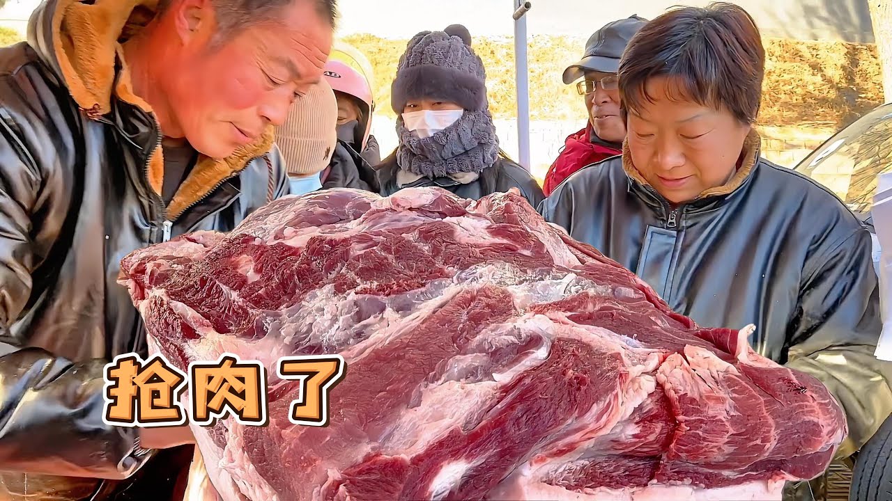 今天華哥賣豬肉遇到狠人了，500多斤豬肉被一個人打包了，看看花了多少錢？這下可發財了【玖叔v​​log】#pork #猪肉 #玖叔vlog#华哥猪肉#玖叔猪肉#豬肉