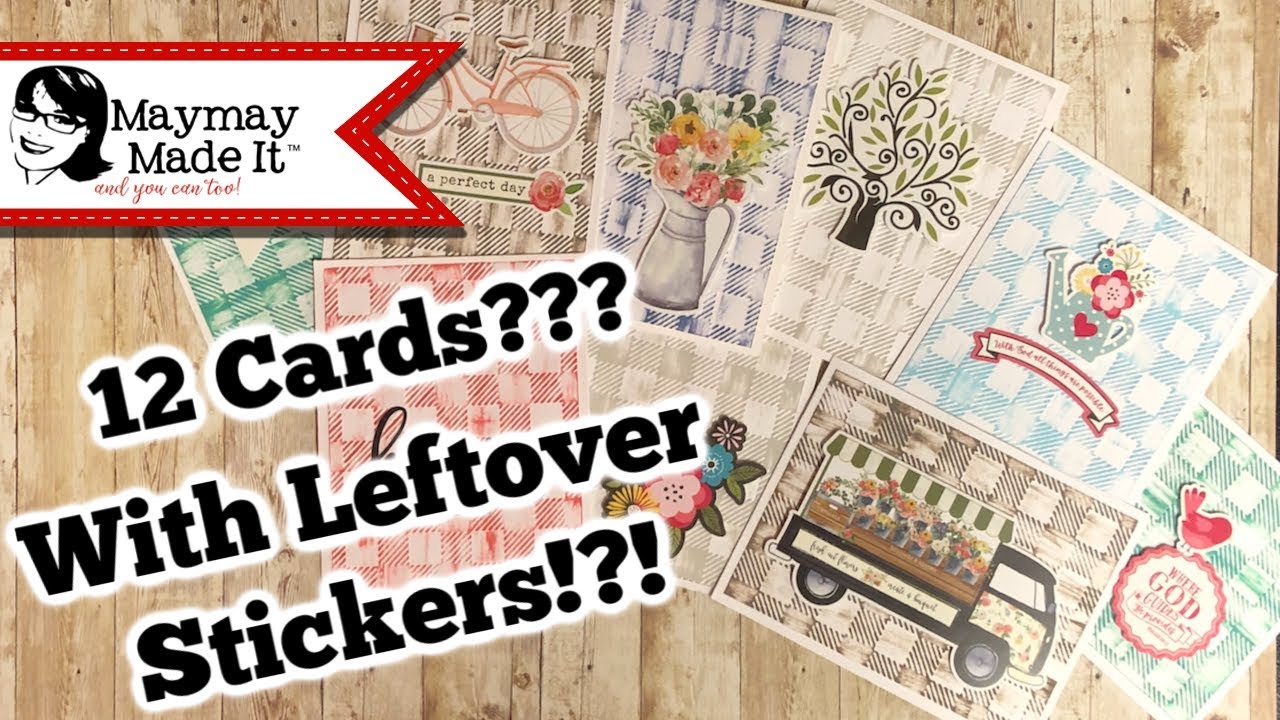 12 Cards using Stash Stickers