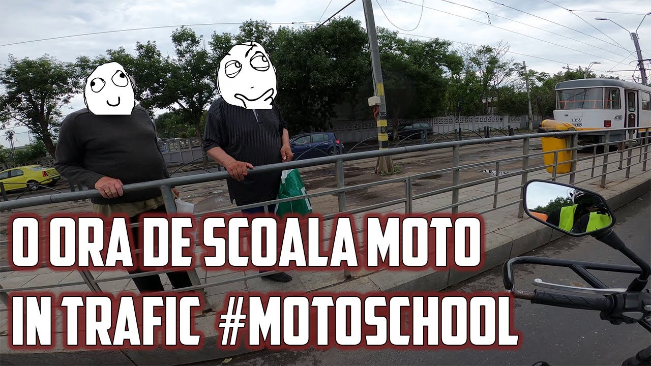 O ora in trafic cu motorul la scoala #MotoSchool